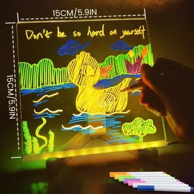Creative Rewritable Acrylic LED Message Board 🎨